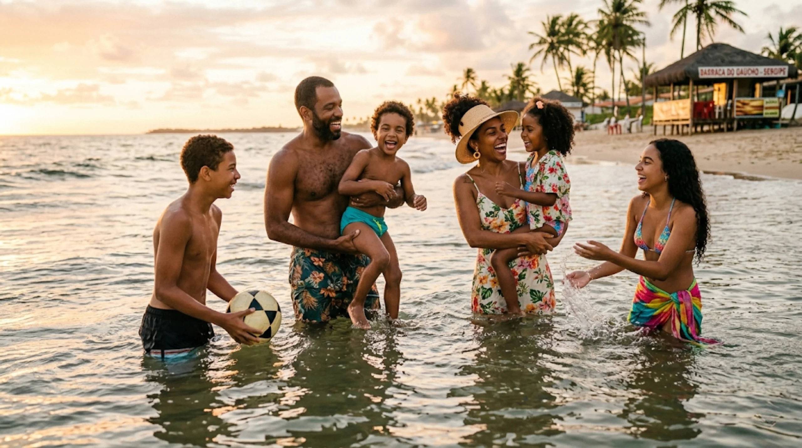 Família feliz em Sergipe